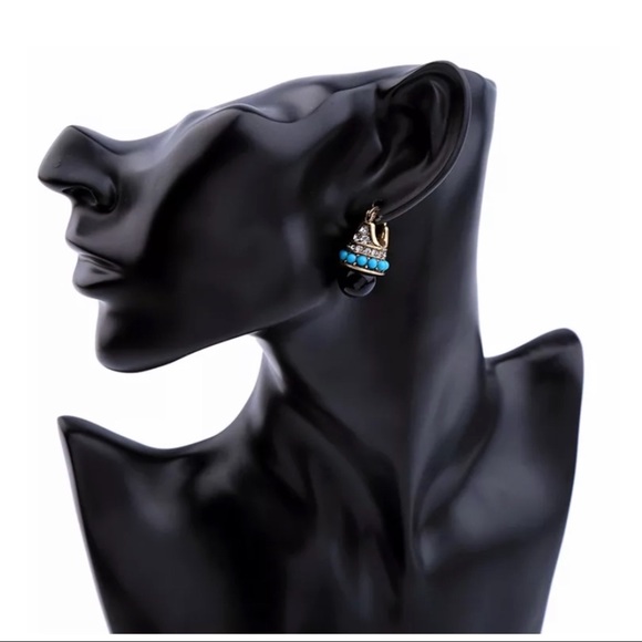 Antique Bohemian Style Tibetan Earrings - Picture 5 of 5